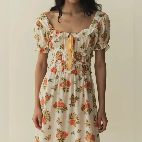 DÔEN  Clarinet Floral Midi-Dress - Picture 3 of 6